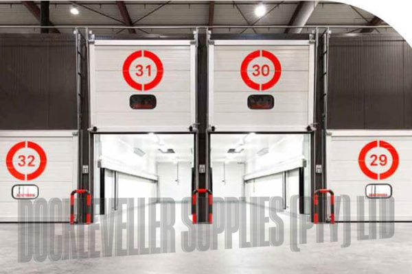 Gas tight door system for ripening and controlled storage rooms available in panel flex and sectional configurations.