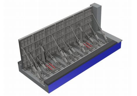 Flip Up Flood Barrier